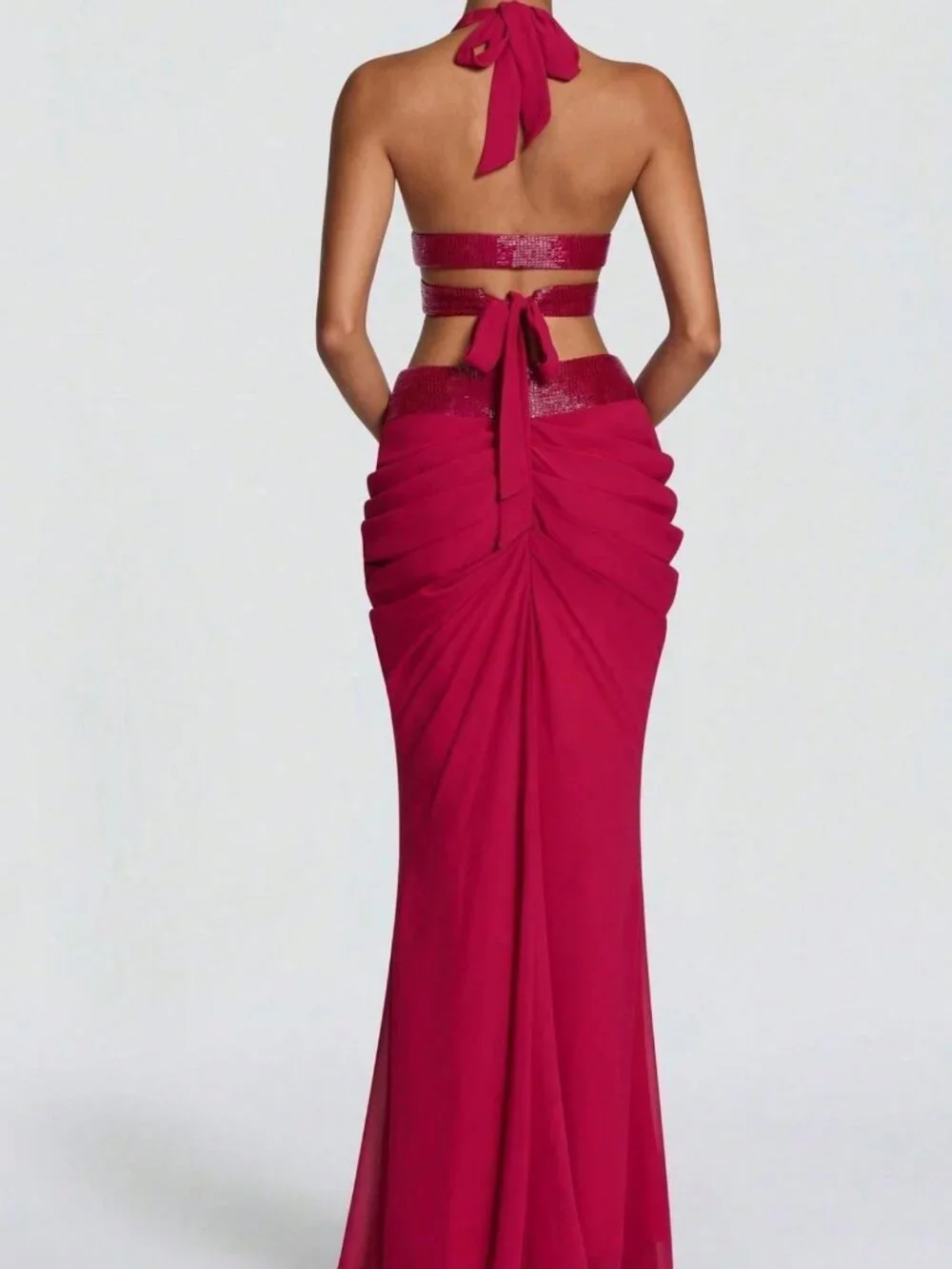 Red Sexy Women's Two Piece Sets
